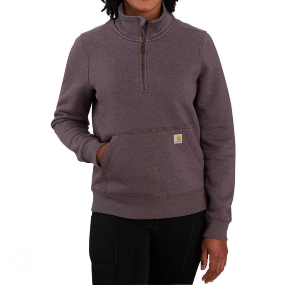⭐️ Carhartt Relaxed Fit Midweight Half-Zip Sweatshirt Small - Picture 1 of 8